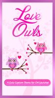 Love Owl Theme CM Launcher Affiche