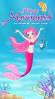 Happy Mermaid Theme Poster