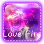 Love Fire Theme Zeichen