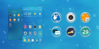 Bubble CM Launcher Theme Affiche