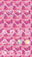 ❤️Pink Butterfly CM Launcher❤️ screenshot 1