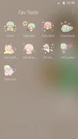 Cute Girl Theme syot layar 3