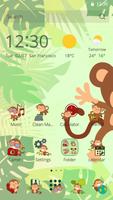 Poster Jungle Monkey Theme