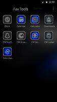 Dark Blue Strike Tech Theme ภาพหน้าจอ 3