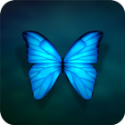 Blue Butterfly Theme أيقونة