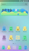 Cute Face Theme ภาพหน้าจอ 1