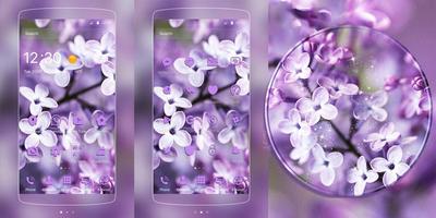 Lilac Lavender Theme Purple capture d'écran 3