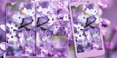 Lilac Lavender Theme Purple پوسٹر