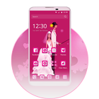 Pink Love Theme CM Launcher 圖標