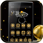 Gold Theme black gold diamond-icoon