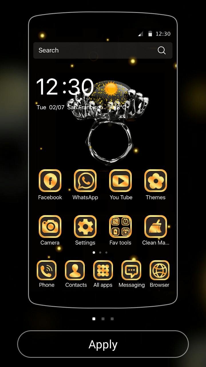 Gold Theme Black Gold Diamond For Android Apk Download