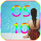 OS10 Tema 2016 bikini menina ícone