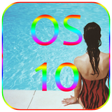 OS10 موضوع الصيف فتاة أيقونة