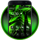 ikon Neon Green Theme Tech Launcher