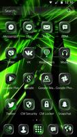 Neon Green Theme Tech Launcher syot layar 2