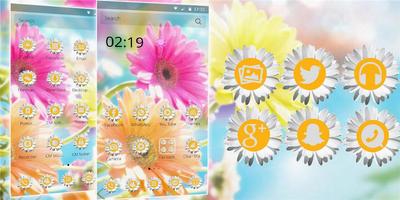 پوستر Blossom Daisy Theme Sunflower