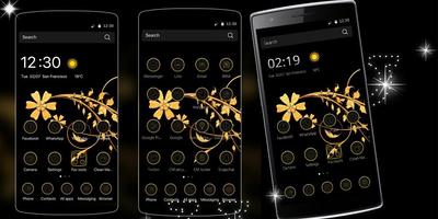 Black Gold Theme – luxury gold скриншот 1