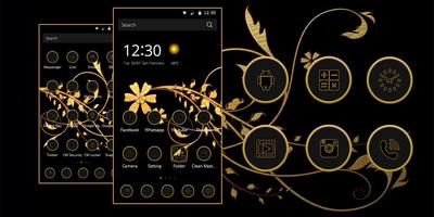 Black Gold Theme – luxury gold syot layar 2