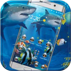 Crazy Shark Theme Blue Sea APK download
