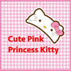 Pink Princess Kitty Theme icône