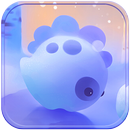 Theme Kawaii Emoji Blue Dragon APK