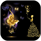 Gold Butterfly Theme icon