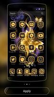 Oro mariposa Tema tecnología captura de pantalla 1