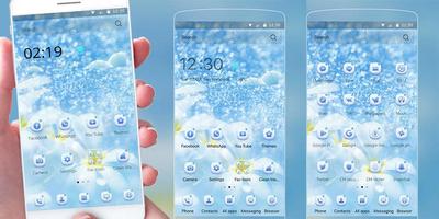 Blue Theme ice diamond syot layar 2