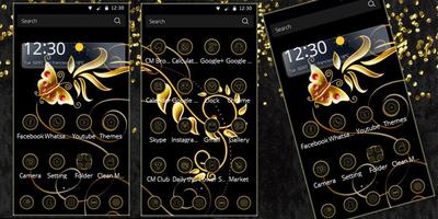 برنامه‌نما Black Gold Theme Business Gold عکس از صفحه