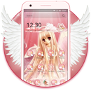 Pink Angel Theme APK