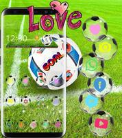 Football Theme Soccer love poster