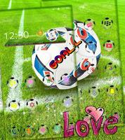 Fútbol Tema Football amor captura de pantalla 1