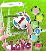 Football Theme Soccer love syot layar 2