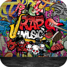 Rock graffiti street art theme أيقونة