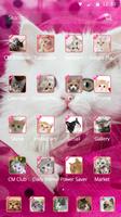 Pink Persian white Cat theme スクリーンショット 2