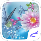 Flower and Butterfly Theme ikona
