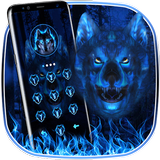 3D Ice Wolf - Lock Theme biểu tượng