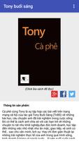 Cà phê Tony Affiche