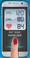 Ciśnienie krwi Odcisk palca Symulator plakat