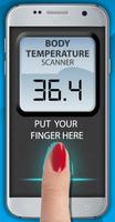 शरीर का तापमान अंगुली की छाप सिम्युलेटर पोस्टर