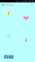 Cute Emoji Stickers Affiche