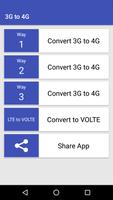 4G on 3G Phone VoLTE الملصق