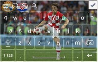 Luka Modric Theme Keyboard Affiche