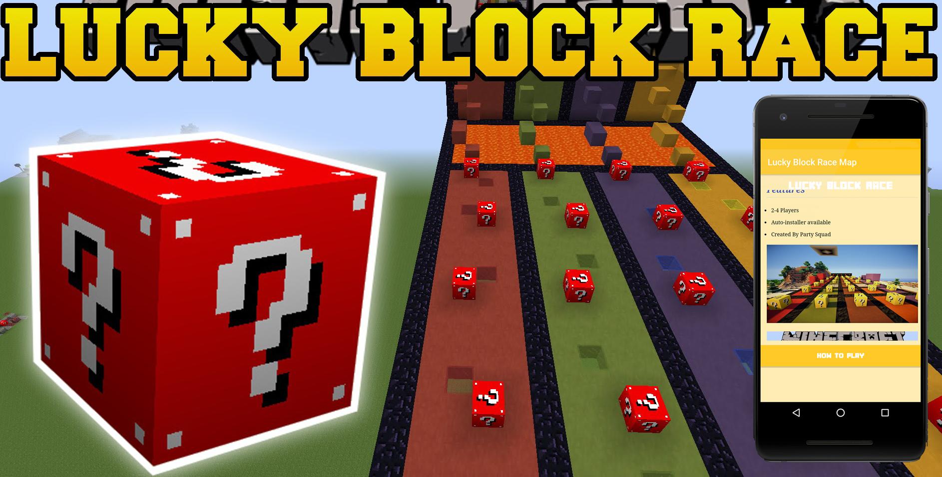 Lucky Block Race Map for MCPE Game for Android - Download