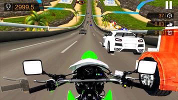 Highway Bike Rider - Motorcycle Traffic Racer 3D capture d'écran 3