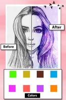 Pencil Sketch - Color Photo Sketch Affiche