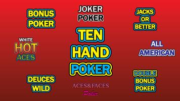 Ten Hand Video Poker Affiche