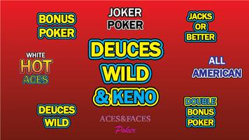 Deuces Wild Poker and Keno постер