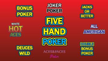 Five Hand Video Poker capture d'écran 1