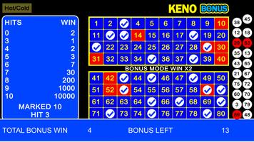 Keno Bonus स्क्रीनशॉट 3